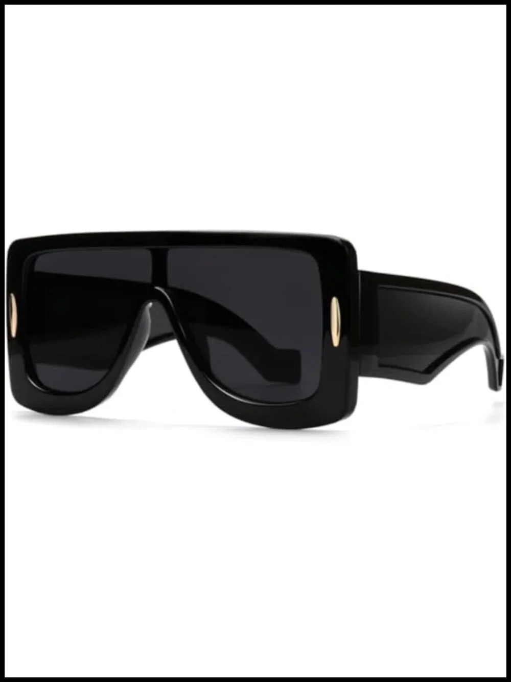 Oversized Shield Sunglasses UV400 Flat Top Fashion Sun Glasses Unisex